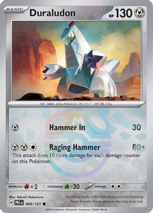 Image of Duraludon (069/131) (Master Ball Pattern) [Scarlet & Violet: Prismatic Evolutions]