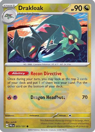 Image of Drakloak (072/131) (Master Ball Pattern) [Scarlet & Violet: Prismatic Evolutions]