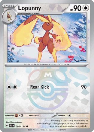 Image of Lopunny (084/131) (Master Ball Pattern) [Scarlet & Violet: Prismatic Evolutions]