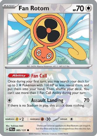 Image of Fan Rotom (085/131) (Master Ball Pattern) [Scarlet & Violet: Prismatic Evolutions]