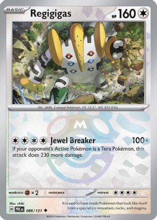 Image of Regigigas (086/131) (Master Ball Pattern) [Scarlet & Violet: Prismatic Evolutions]