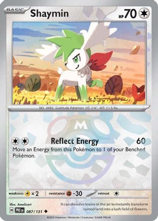 Image of Shaymin (087/131) (Master Ball Pattern) [Scarlet & Violet: Prismatic Evolutions]
