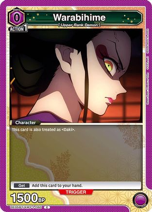 Image of Warabihime (Box Topper Foil) (UE05BT/KMY-1-060) - UE05BT Demon Slayer Kimetsu no Yaiba Foil