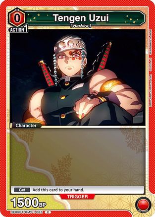 Image of Tengen Uzui (085) (Box Topper Foil) (UE05BT/KMY-1-085) - UE05BT Demon Slayer Kimetsu no Yaiba Foil