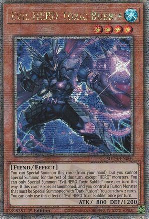 Image of Evil HERO Toxic Bubble (Quarter Century Secret Rare) [SUDA-EN001] Quarter Century Secret Rare