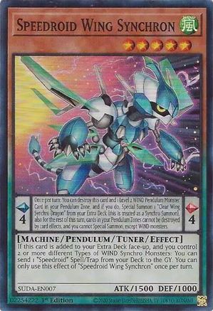 Image of Speedroid Wing Synchron [SUDA-EN007] Super Rare