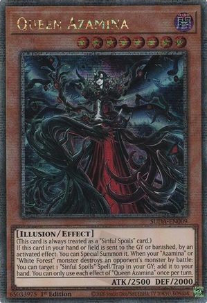 Image of Queen Azamina (Quarter Century Secret Rare) [SUDA-EN009] Quarter Century Secret Rare