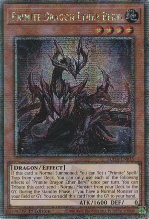 Image of Primite Dragon Ether Beryl (Quarter Century Secret Rare) [SUDA-EN015] Quarter Century Secret Rare