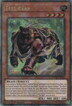 Image of Test Bear (Quarter Century Secret Rare) [SUDA-EN018] Quarter Century Secret Rare