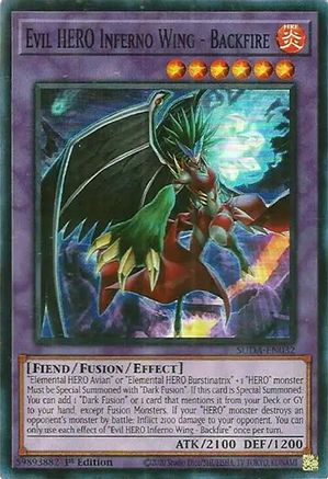 Image of Evil HERO Inferno Wing - Backfire [SUDA-EN032] Super Rare