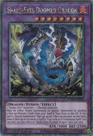 Image of Snake-Eyes Doomed Dragon (Quarter Century Secret Rare) [SUDA-EN035] Quarter Century Secret Rare