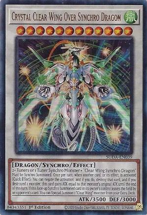Image of Crystal Clear Wing Over Synchro Dragon [SUDA-EN039] Ultra Rare