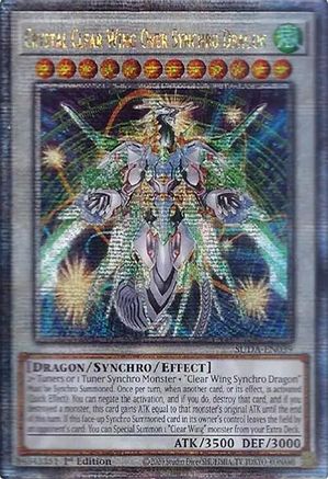 Image of Crystal Clear Wing Over Synchro Dragon (Quarter Century Secret Rare) [SUDA-EN039] Quarter Century Secret Rare