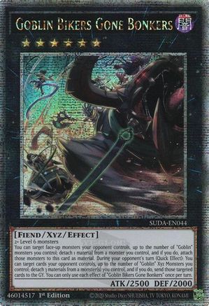 Image of Goblin Bikers Gone Bonkers (Quarter Century Secret Rare) [SUDA-EN044] Quarter Century Secret Rare