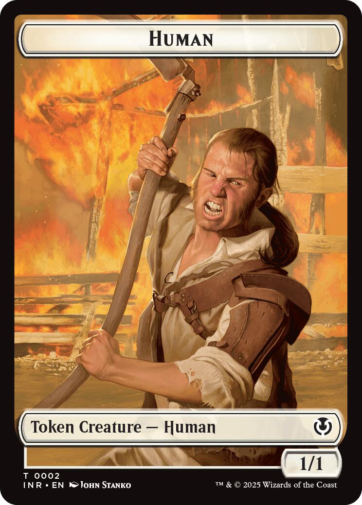 Image of Spirit // Human (0002) Double-Sided Token [Innistrad Remastered Tokens]