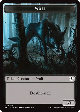 Image of Wolf (0009) // Wolf (0018) Double-Sided Token [Innistrad Remastered Tokens]