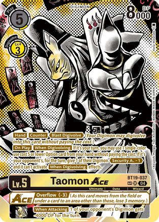 Image of Taomon ACE [BT19-037] (Textured) [Release Special Booster Ver.2.5]
