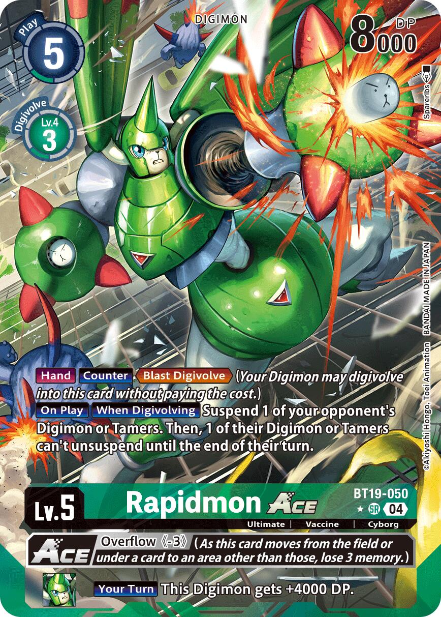 Image of Rapidmon ACE [BT19-050] (Alternate Art) [Release Special Booster Ver.2.5]