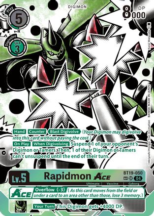 Image of Rapidmon ACE [BT19-050] (Textured) [Release Special Booster Ver.2.5]