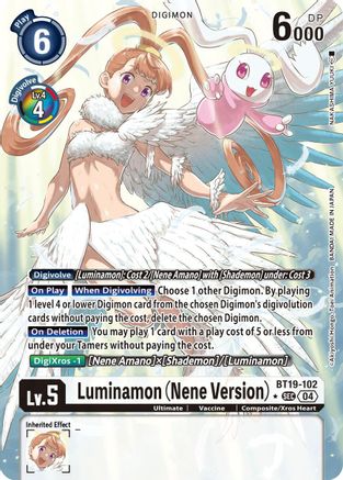 Image of Luminamon [BT19-102] (Nene Version) (Alternate Art) [Release Special Booster Ver.2.5]