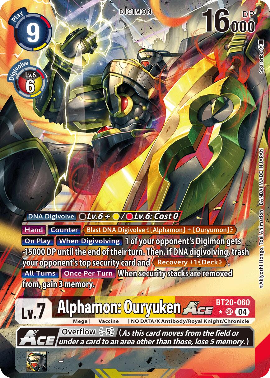 Image of Alphamon: Ouryuken ACE [BT20-060] (Alternate Art) [Release Special Booster Ver.2.5]