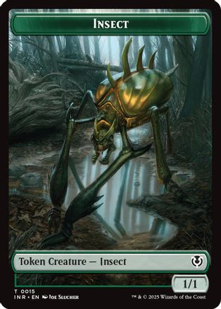 Image of Insect // Spider Double-Sided Token [Innistrad Remastered Tokens]