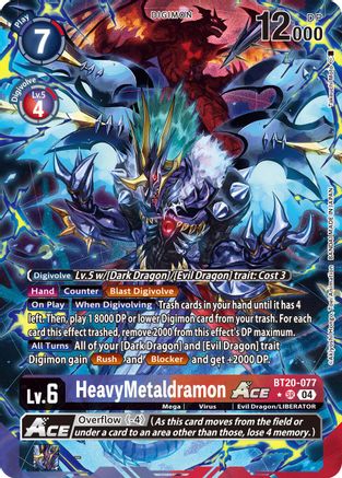 Image of HeavyMetaldramon ACE [BT20-077] (Alternate Art) [Release Special Booster Ver.2.5]