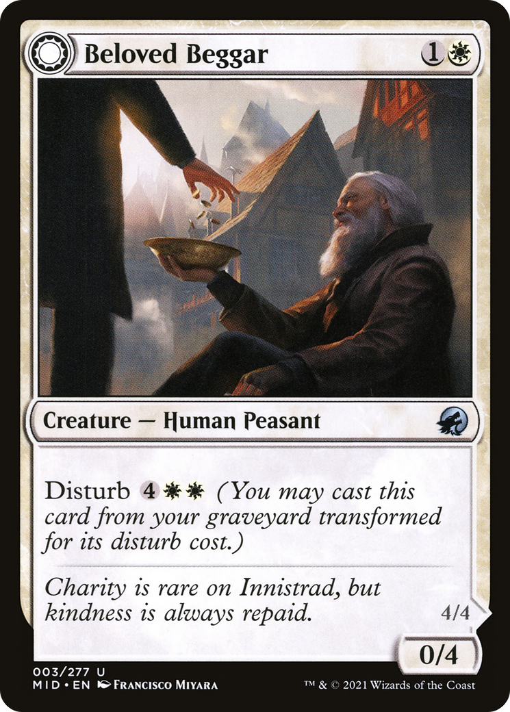 Image of Beloved Beggar // Generous Soul [Innistrad: Midnight Hunt]
