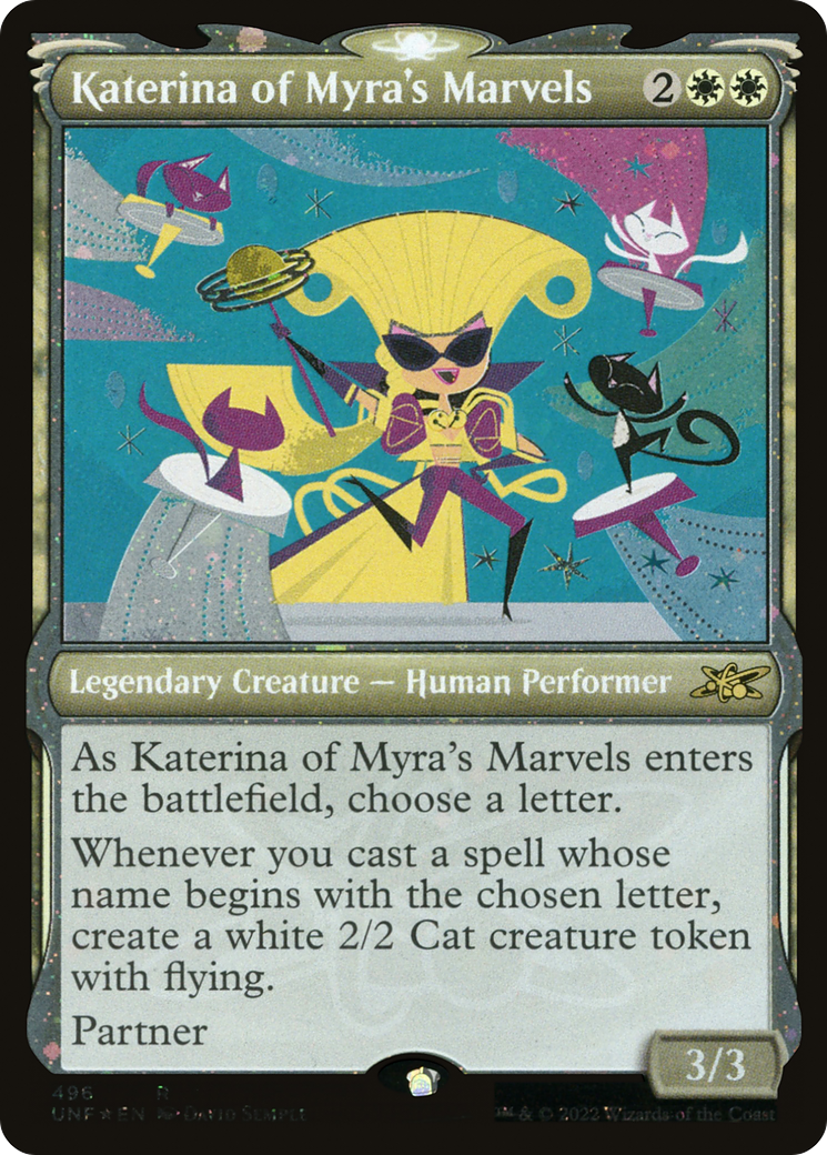 Image of Katerina of Myra's Marvels (Showcase) (Galaxy Foil) [Unfinity]