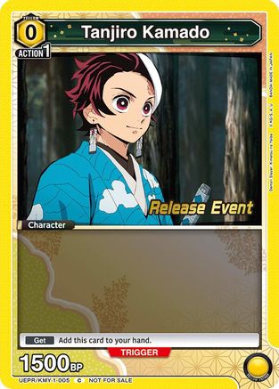 Image of Tanjiro Kamado (005) (UEPR/KMY-1-005) - UE05BT Demon Slayer Kimetsu no Yaiba Release Event Cards