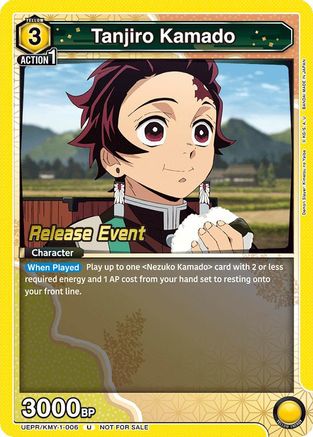 Image of Tanjiro Kamado (006) (UEPR/KMY-1-006) - UE05BT Demon Slayer Kimetsu no Yaiba Release Event Cards