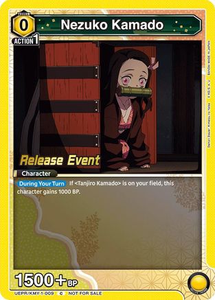 Image of Nezuko Kamado (009) (UEPR/KMY-1-009) - UE05BT Demon Slayer Kimetsu no Yaiba Release Event Cards
