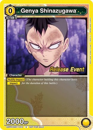 Image of Genya Shinazugawa (012) (UEPR/KMY-1-012) - UE05BT Demon Slayer Kimetsu no Yaiba Release Event Cards