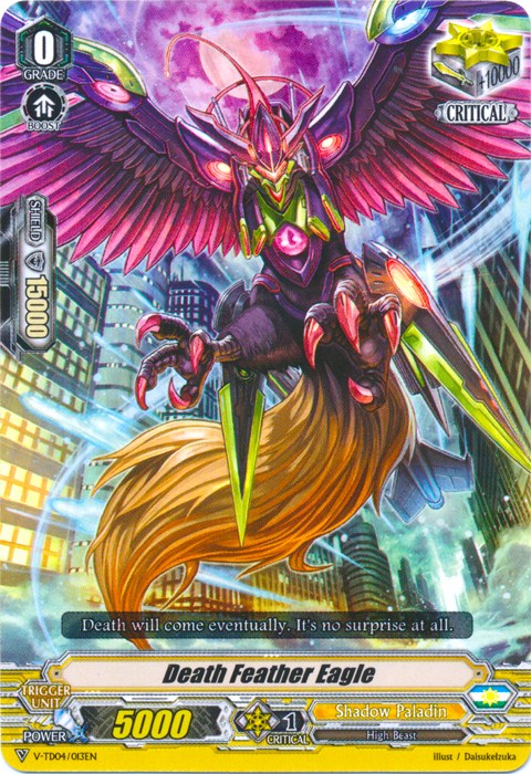 Image of Death Feather Eagle (V-TD04/013EN) [Ren Suzugamori]