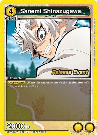 Image of Sanemi Shinazugawa (022) (UEPR/KMY-1-022) - UE05BT Demon Slayer Kimetsu no Yaiba Release Event Cards