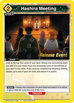 Image of Hashira Meeting (UEPR/KMY-1-030) - UE05BT Demon Slayer Kimetsu no Yaiba Release Event Cards