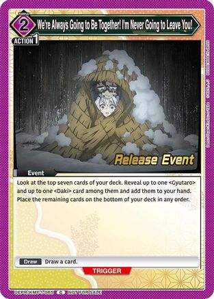 Image of We're Always Going to Be Together! I'm Never Going to Leave You! (UEPR/KMY-1-065) - UE05BT Demon Slayer Kimetsu no Yaiba Release Event Cards