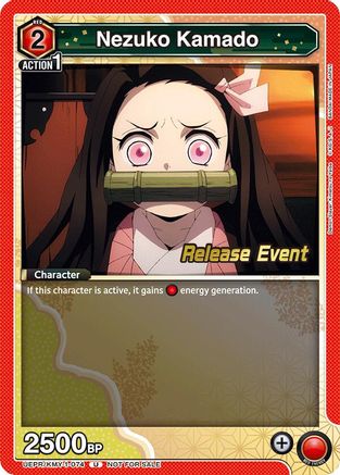 Image of Nezuko Kamado (074) (UEPR/KMY-1-074) - UE05BT Demon Slayer Kimetsu no Yaiba Release Event Cards