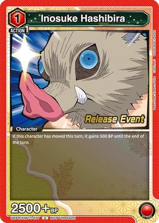 Image of Inosuke Hashibira (077) (UEPR/KMY-1-077) - UE05BT Demon Slayer Kimetsu no Yaiba Release Event Cards