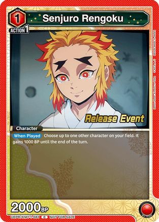 Image of Senjuro Rengoku (UEPR/KMY-1-081) - UE05BT Demon Slayer Kimetsu no Yaiba Release Event Cards