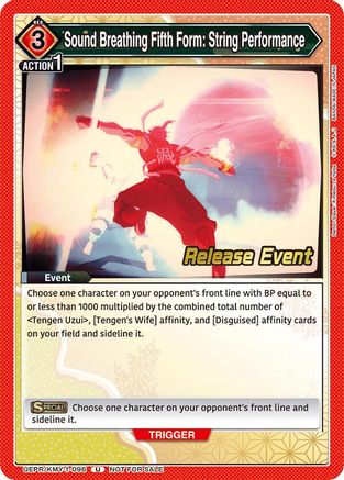 Image of Sound Breathing Fifth Form: String Performance (UEPR/KMY-1-096) - UE05BT Demon Slayer Kimetsu no Yaiba Release Event Cards