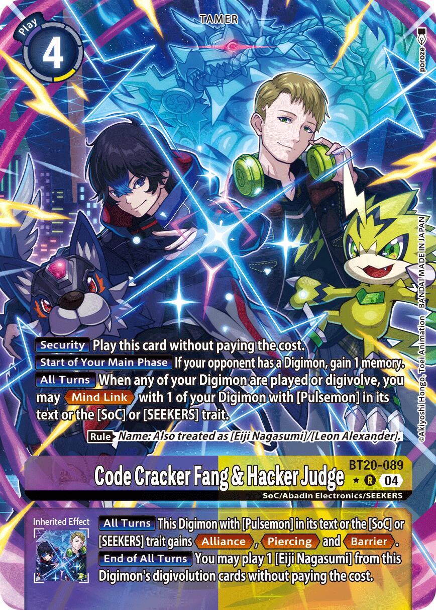 Image of Code Cracker Fang & Hacker Judge [BT20-089] (Alternate Art) [Release Special Booster Ver.2.5]