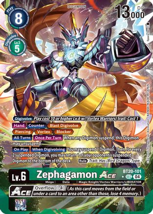 Image of Zephagamon ACE [BT20-101] (Alternate Art) [Release Special Booster Ver.2.5]