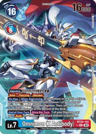 Image of Omnimon [BT20-102] (X Antibody) (Alternate Art) [Release Special Booster Ver.2.5]