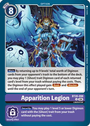 Image of Apparition Legion [BT20-098] [Release Special Booster Ver.2.5]