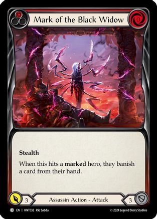 Image of Mark of the Black Widow (Red) [HNT032] (The Hunted)  Rainbow Foil