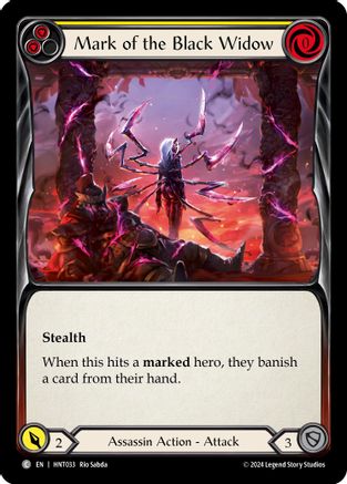 Image of Mark of the Black Widow (Yellow) [HNT033] (The Hunted)
