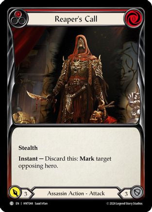 Image of Reaper's Call (Red) [HNT044] (The Hunted)  Rainbow Foil