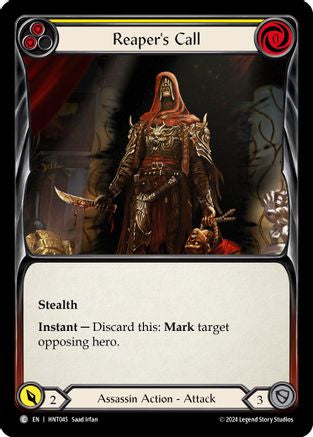 Image of Reaper's Call (Yellow) [HNT045] (The Hunted)  Rainbow Foil