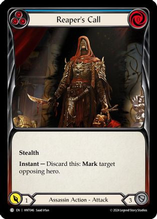 Image of Reaper's Call (Blue) [HNT046] (The Hunted)  Rainbow Foil